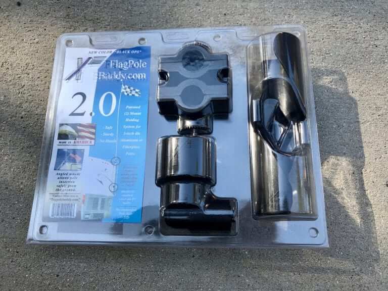 RV Flag Pole Buddy Ladder Mount 2.0