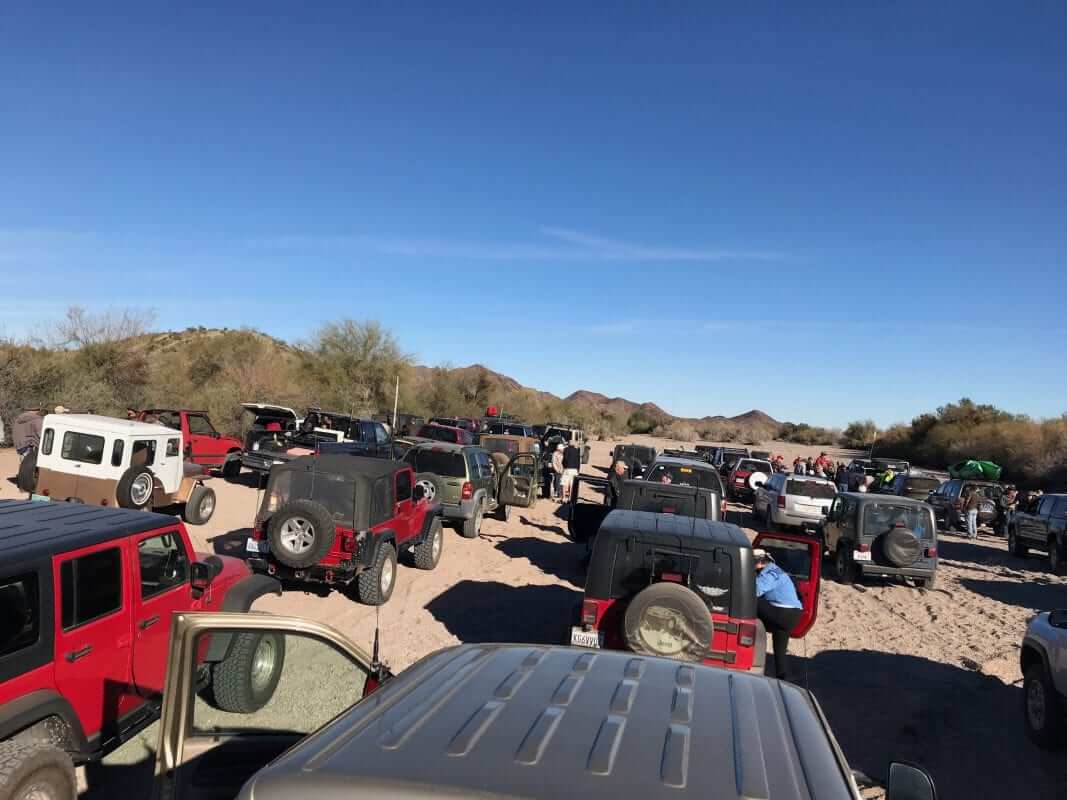 Quartzfest 2019 Jeep Tour in the Wash