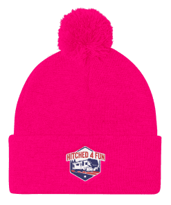 Hitched4fun Pom Pom Knit Cap