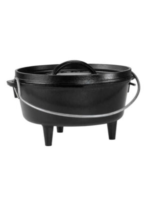 Lodge Cast Iron Camp Dutch Oven 8 Inch (2 Quart)