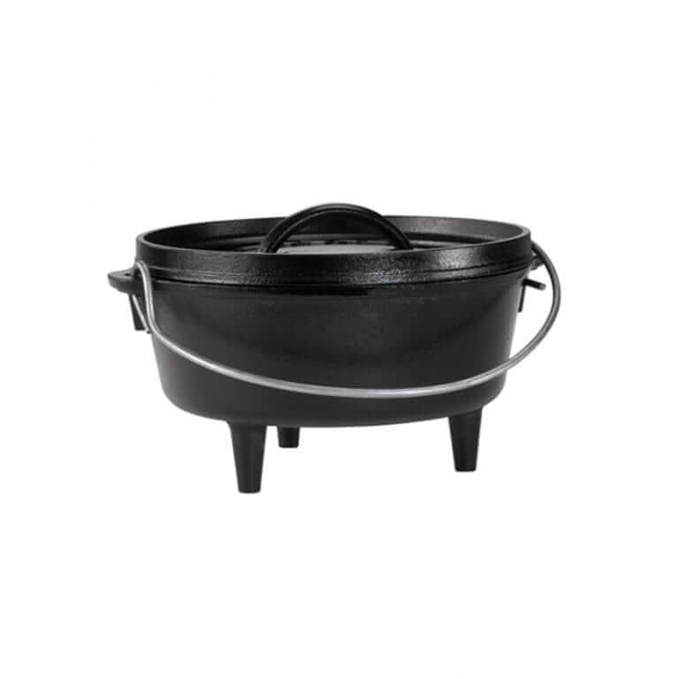 Lodge Cast Iron Camp Dutch Oven 8 Inch (2 Quart)