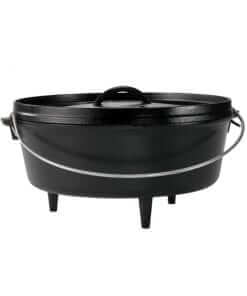 Lodge Cast Iron Camp Dutch Oven 12 Inch (6 Quart)