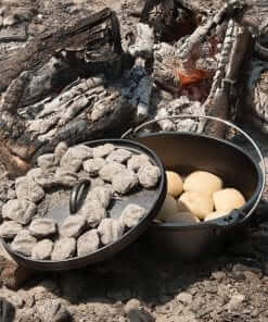 Lodge Cast Iron Camp Dutch Oven 12 Inch (6 Quart)