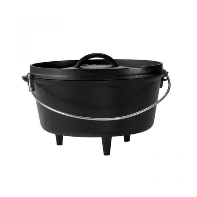Lodge Cast Iron Camp Dutch Oven 12 Inch Deep (8 Quart)