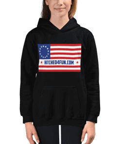 Hitched4fun Betsy Ross Hooded Sweatshirt (Kids)