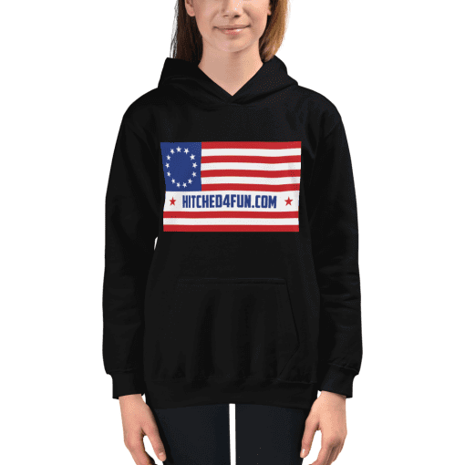 Hitched4fun Betsy Ross Hooded Sweatshirt (Kids)