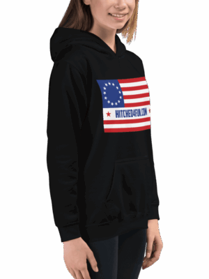 Hitched4fun Betsy Ross Hooded Sweatshirt (Kids)