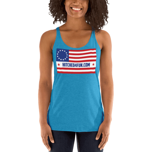 Hitched4fun Betsy Ross Racerback Tank (Women’s)