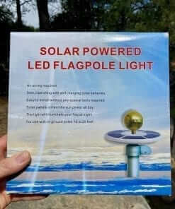 Solar Powered LED Flag Pole Light