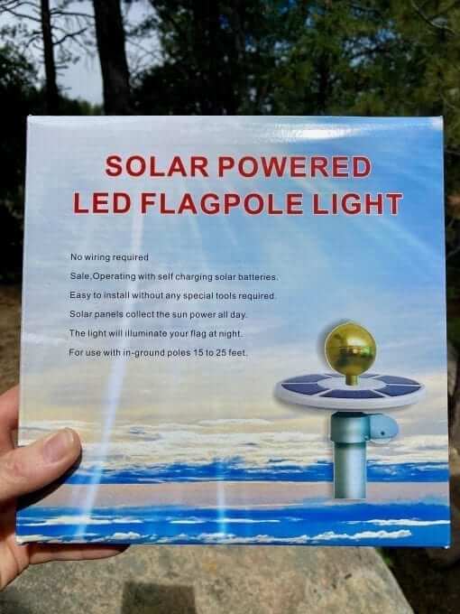 Solar Powered LED Flag Pole Light