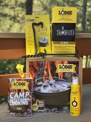 Lodge Cast Iron Camp Dutch Oven Starter Kit