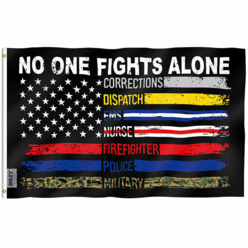 No One Fights Alone Flag 3x5 Foot
