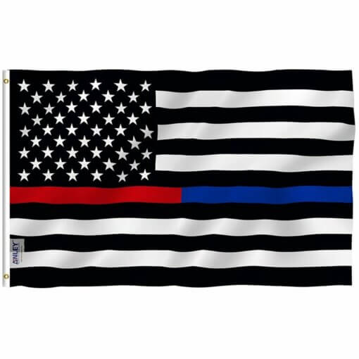 Thin Blue and Red Line Flag 3x5 Foot