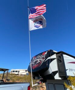 RV Flag Pole Fifth Wheel Kingpin Mount - Hitched4fun.com