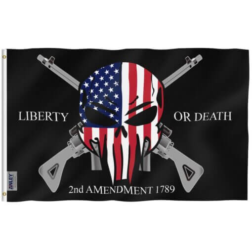 Liberty or Death 2nd Amendment 1789 Flag 3x5 Foot