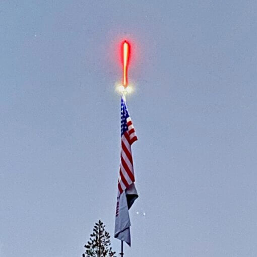 RV Flag Pole LED Camp Locator