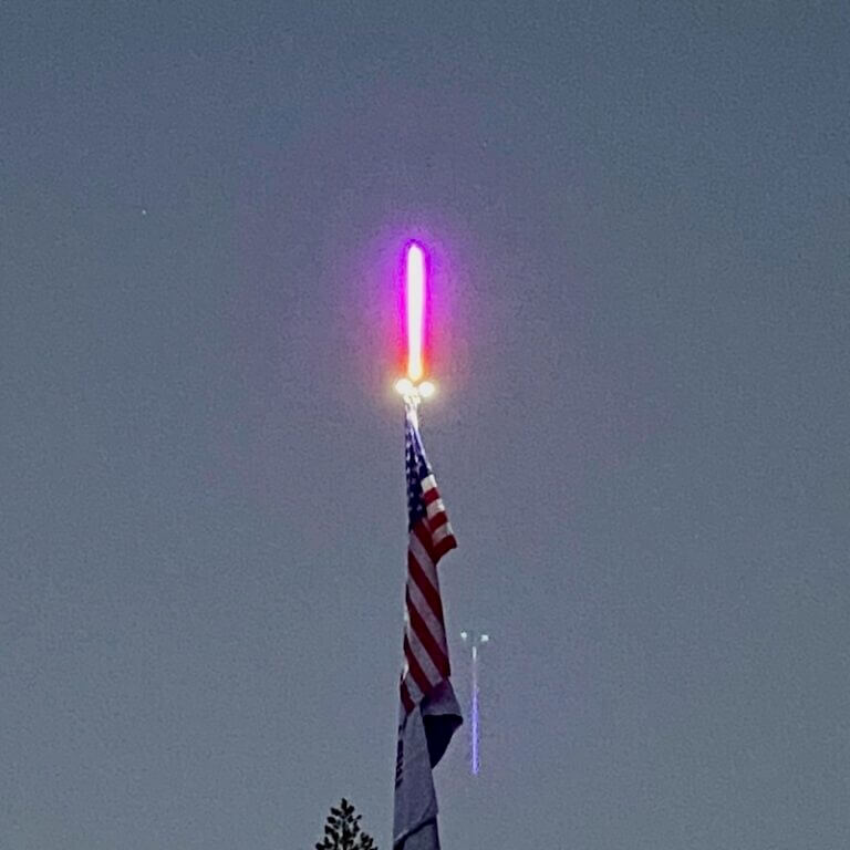 RV Flag Pole LED Camp Locator