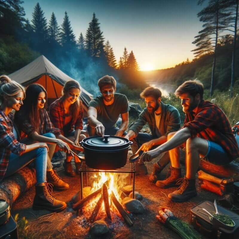 dutch oven campfire