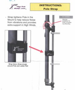 Alternative view of Adjustable Pole Strap for RV Flag Pole Buddy Ladder Mount 2.0