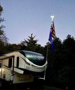 RV Flag Pole Fifth Wheel Kingpin Mount_Side