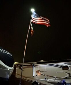 Solar Powered LED Flag Pole Light