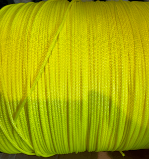 1/8 Inch Polyester Rope Neon Yellow