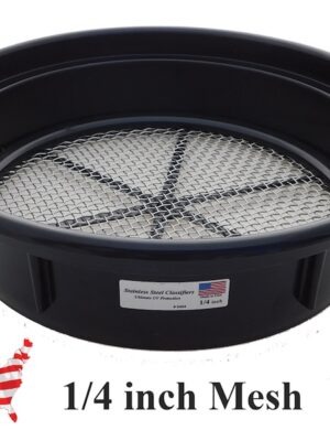 1-4 inch stainless steel mesh Gold Buddy classifier for gold mining.