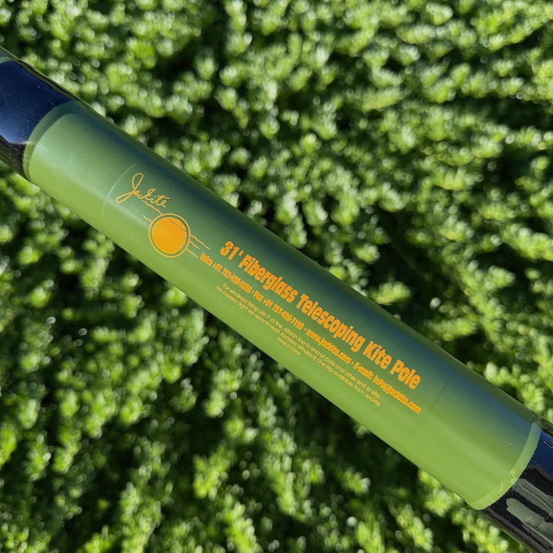 31 ft. Antenna Mast by Jackite in Hunter Green fiberglass finish.